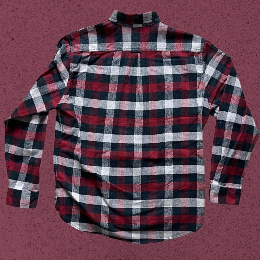 JACHS Flannel Plaid Lumberjack Button Shirt - Picture 2 of 5